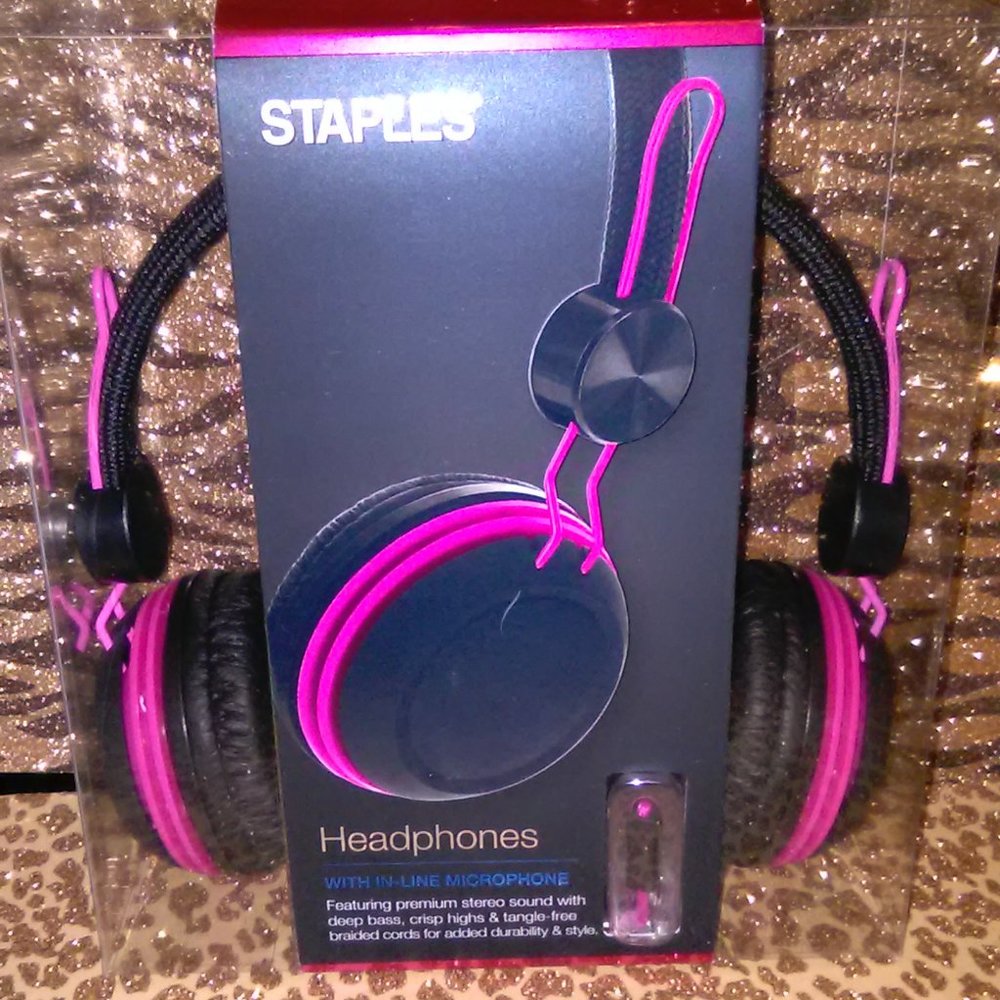 Headphones overhead NEW pink